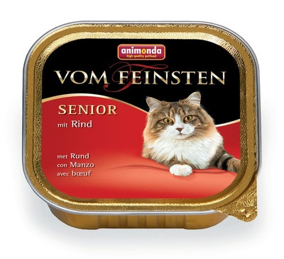 Влажный корм Animonda Vom Feinsten Senior консервы для кошек старше 7 лет с говядиной 100гр