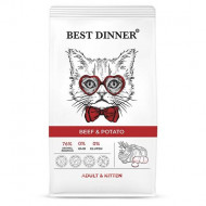 Корм Best Dinner Adult & Kitten для кошек и котят Говядина и картофель Beef & Potato 1,5 кг