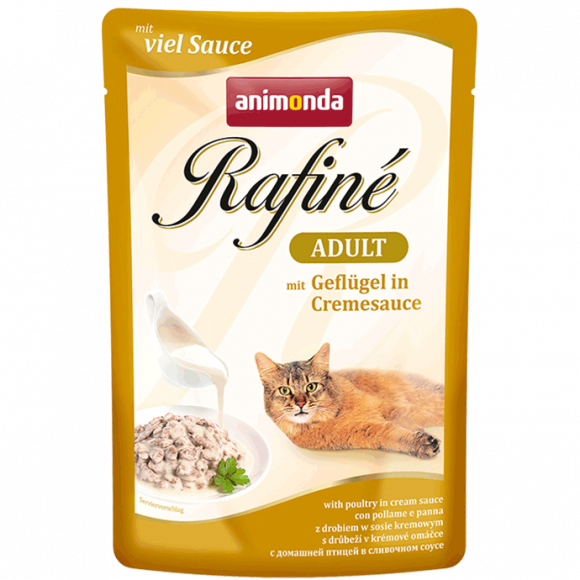 Влажный корм Animonda Rafine Soupe Adult для кошек коктейль из мяса домашней птицы в сливочном соусе 100гр