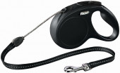 Поводок-рулетка Flexi Classic S (до 12кг) 5м трос черная