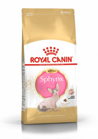 Корм Royal Canin для котят породы сфинкс (4-12мес) Kitten Sphynx  2кг