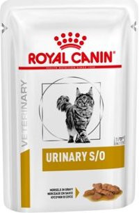 АКЦИЯ! Ветеринарный влажный корм Royal Canin Urinary S/O для кошек при заболеваниях дистального отдела мочевыделительной системы 3*85гр+1*85гр