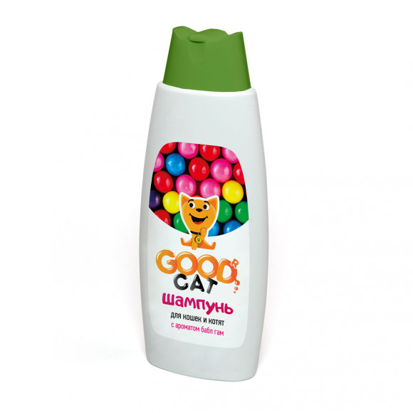 Good Cat Шампунь для КОШЕК и КОТЯТ с ароматом BUBBLE GUM, 250 мл