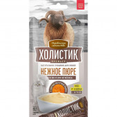 Деревенские лакомства Холистик Премьер Нежное пюре Ягненок с икрой летучей рыбы для кошек, 4х10г Деревенские лакомства Холистик Премьер Нежное пюре Ягненок с икрой летучей рыбы для кошек, 4х10г