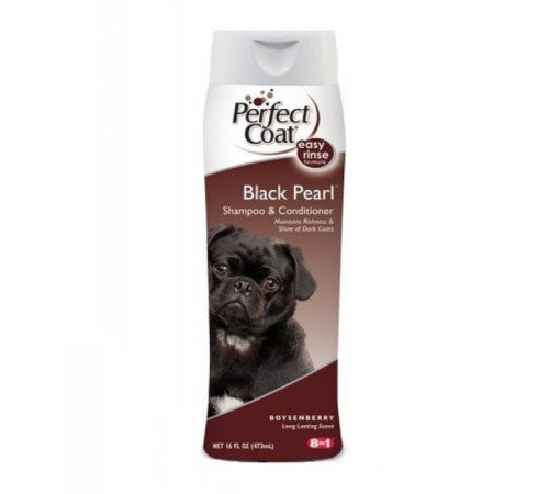 Шампунь-кондиционер для собак темных окрасов с ароматом бойзен-ягоды PC Black Pearl 8in1 473мл