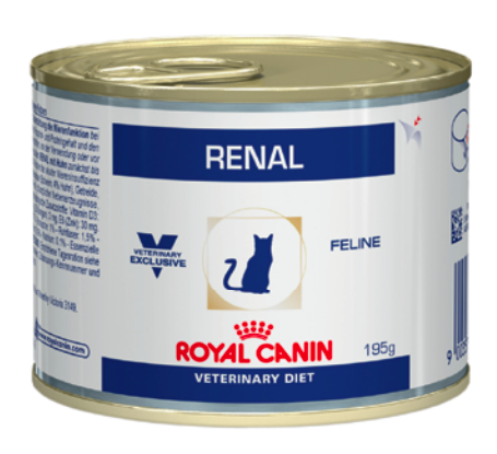 Ветеринарный влажный корм Royal Canin для кошек с хронической почечной недостаточностью Renal с цыпленком 195гр