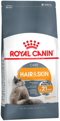 АКЦИЯ! Корм Royal Canin Hair&Skin Care для поддержания здоровья и шерсти кошек 400гр + пауч 85гр в подарок!