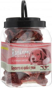 Лакомство для собак Грин Кьюзин RedКость утиные гантельки с крабовым мясом в индивидуальной упаковке 1шт Лакомство для собак Грин Кьюзин RedКость утиные гантельки с крабовым мясом в индивидуальной упаковке 1шт