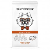 Корм Best Dinner для собак мелких пород с уткой и картофелем 3 кг Корм Best Dinner для собак мелких пород с уткой и картофелем 3 кг