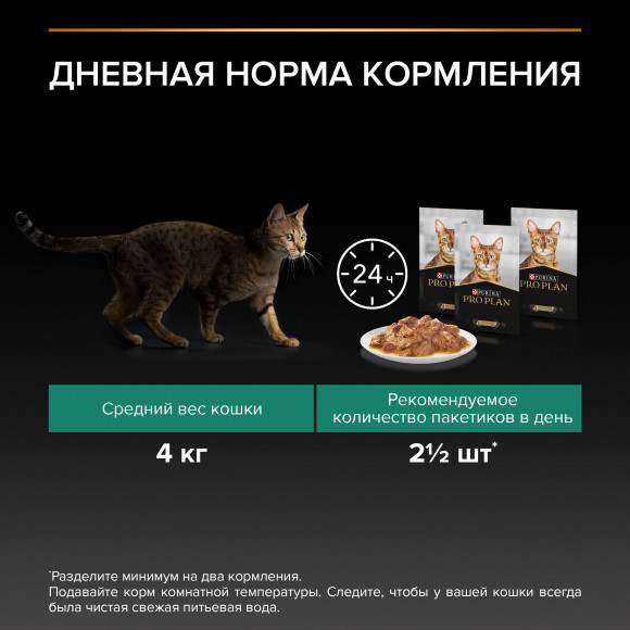 Влажный корм Purina Pro Plan Sterilised MAINTENANCE для взрослых стерилизованных кошек, с индейкой в соусе, 85 г