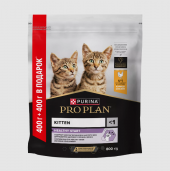 АКЦИЯ!!! Корм Purina Pro Plan для котят с курицей, 400 г + 400 г в подарок!