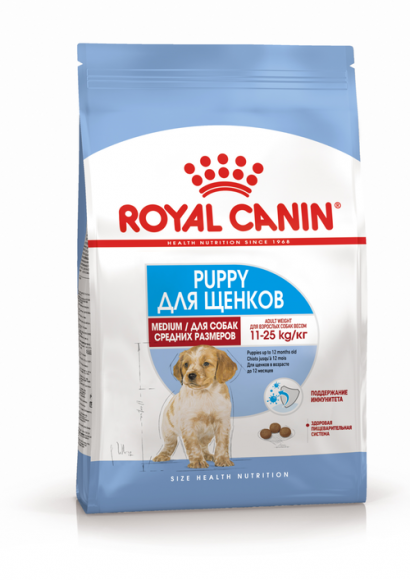 СКИДКА!!! Корм Royal Canin для щенков средних пород Medium Puppy 14кг (СРОК 21.04.2024)