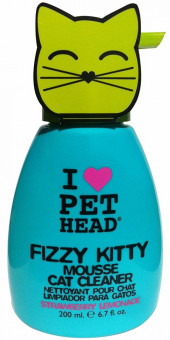 Pet Head Fizzy Kitty Шампунь-мусс клубнично-лимонадный без смывания для кошек 177мл Pet Head Fizzy Kitty Шампунь-мусс клубнично-лимонадный без смывания для кошек 177мл