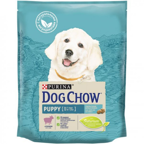 Корм Purina Dog Chow для щенков всех пород, ягнёнок, 800 г