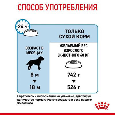 Корм Royal Canin для щенков очень крупных пород с 8 до 18/24мес. Giant Junior 3,5 кг
