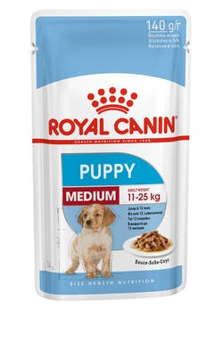Влажный корм Royal Canin для щенков средних пород в соусе Medium Puppy 140гр