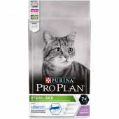 Корм Purina Pro Plan Sterilised LONGEVIS для стерилизованных кошек старше 7 лет с индейкой, 1.5 кг