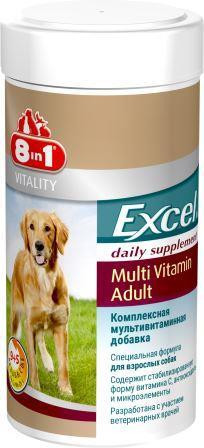 Витаминная добавка Эксель Мультивитамины для взрослых собак 70 таблеток 8in1