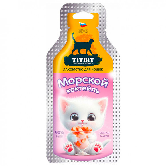 Лакомство TITBIT Морской коктейль для кошек 15 г