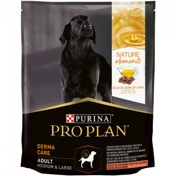 Корм Purina Pro Plan Nature Elements Medium&Large сухой для собак средних и крупных пород - лосось 700гр