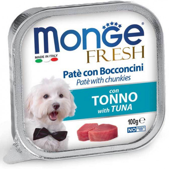 Консервы Monge Dog Fresh для собак тунец 100гр