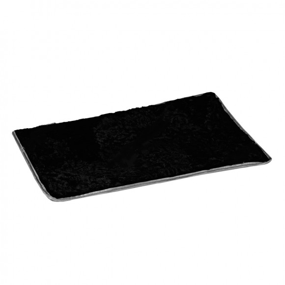 Коврик меховой на коричневом спанбонде 60*40 ТЕМНЫЙ