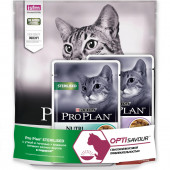 АКЦИЯ!!! Корм PURINA PRO PLAN для стерилизованных кошек, утка, 400гр + 2 пауча 85гр в подарок! АКЦИЯ!!! Корм PURINA PRO PLAN для стерилизованных кошек, утка, 400гр + 2 пауча 85гр в подарок!