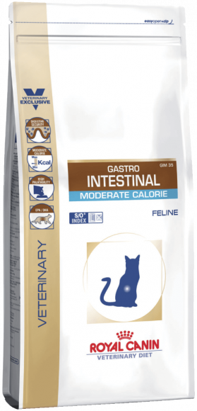 Ветеринарный корм Royal Canin для кошек Gastro Intestinal Moderate Calorie GIM-35 Диета при нарушении пищеварения с умеренным содержанием энергии 350 г Ветеринарный корм Royal Canin для кошек Gastro Intestinal Moderate Calorie GIM-35 Диета при нарушении пищеварения с умеренным содержанием энергии 350 г