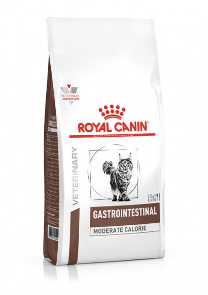 Ветеринарный корм Royal Canin для кошек Gastro Intestinal Moderate Calorie GIM-35 Диета при нарушении пищеварения с умеренным содержанием энергии 400гр