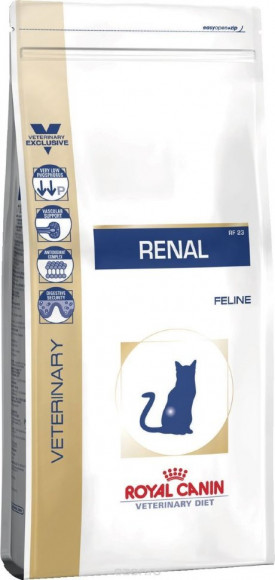 Ветеринарный корм Royal Canin для кошек Лечение заболеваний почек Renal RF23 2кг.