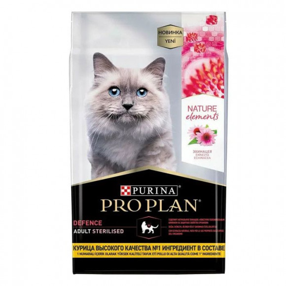 Корм Purina Proplan Nature Elements для стерилизованных кошек с курицей 200 г