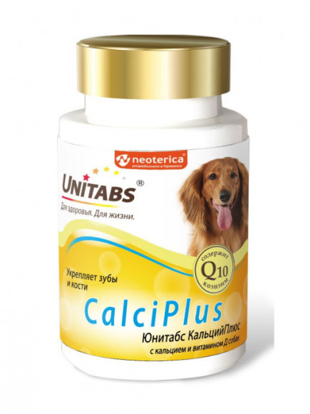 Витаминная добавка Юнитабс для собак CalciPlus 100 табл.
