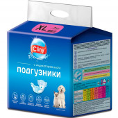 Подгузники для собак, кошек 15-30 кг, размер XL 7шт Cliny