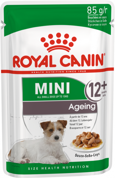 Влажный корм Royal Canin для пожилых собак малых пород старше 12 лет Mini Ageing 12+ (соус) 85гр