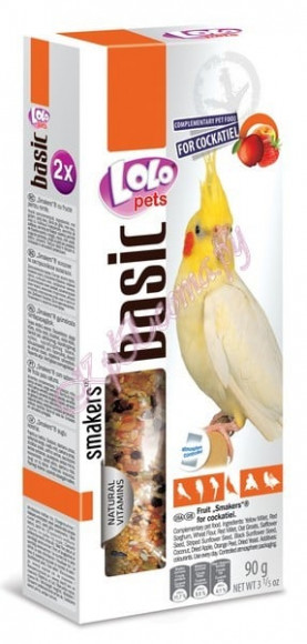 LoLo Pets Ло-Ло Петс палочки для волнистых попугаев с фруктами WEEKEND STYLE шт