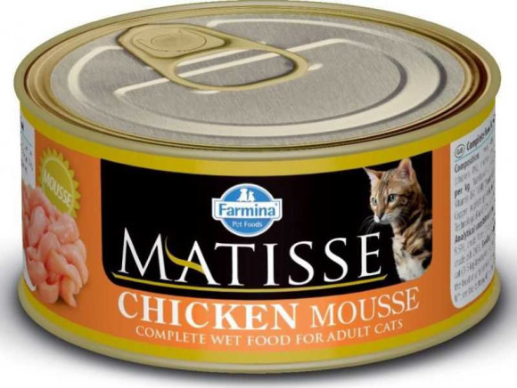 Влажный корм Farmina Matisse Cat Mousse Chiken мусс для кошек с курицей 85гр