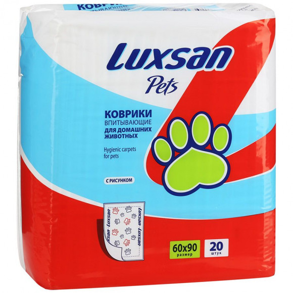 Пеленки Luxsan Premium Gel 60*90 с Рисунком 20шт