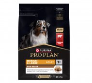 Корм Purina Pro Plan DUO DELICE для взрослых собак средних и крупных пород с превосходным вкусом и двойной текстурой гранул с говядиной, 2,5 кг