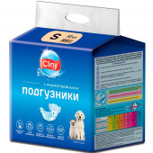 Подгузники для собак, кошек 3-6 кг, размер S 10шт Cliny