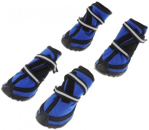 Ботинки для собак S-7 синие (YXS137S)