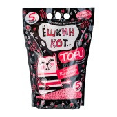 Наполнитель алЁшкин Кот TOFU 5л Клубника