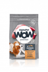 Корм AlphaPet WOW для собак мелких пород (индейка и рис) 7 кг