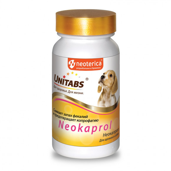 Витаминная добавка Юнитабс Неокапрол для щенков и собак 100 табл.