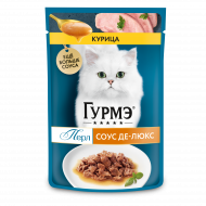 Влажный корм Purina Gourmet Перл Делюкс для кошек, курица в соусе, 75 г Влажный корм Purina Gourmet Перл Делюкс для кошек, курица в соусе, 75 г