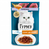 Влажный корм Purina Gourmet Перл Делюкс для кошек, телятина в соусе, 75 г Влажный корм Purina Gourmet Перл Делюкс для кошек, телятина в соусе, 75 г