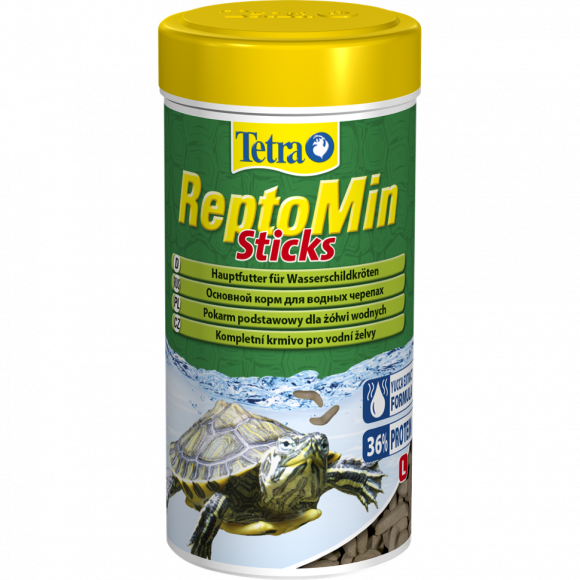 Tetra ReptoMin основной корм для водных черепах (палочки) 100мл