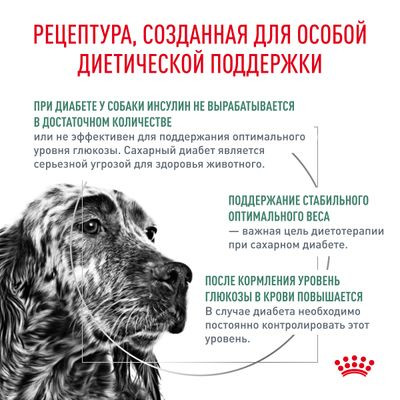 Ветеринарный корм Royal Canin для собак с сахарным диабетом Diabetic DS 37 1,5 кг
