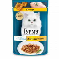 Влажный корм Purina Gourmet Желе делюкс для кошек, курица 75 г
