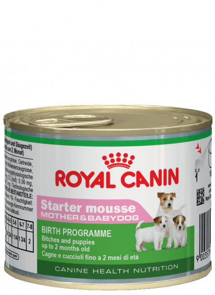 Влажный корм Royal Canin для щенков и кормящих собак  Starter mousse mother&babydog 195гр
