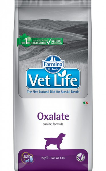 Ветеринарный корм Farmina Vet Life Dog Oxalate для собак при оксалатах 2кг